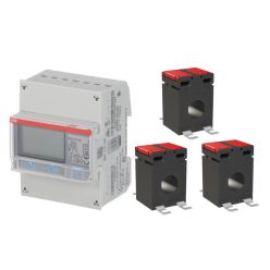   ABB B24 energiamenedzsment modul fogyasztásmérővel + ABB CT1M-2 100 áramváltó