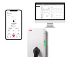 ABB Terra AC W22-T-RD-MC-0 okos töltő, 22 kW, 3 fázis, Type2 aljzat, RFID, WiFi, Bluetooth, 4G, LCD kijelző, MID hitelesített, Ethernet