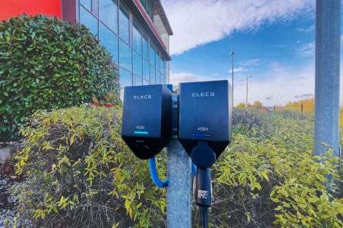 Elecq fali töltő, 22 kW, RFID, WiFi, Bluetooth, Ethernet, Type 2 aljzat