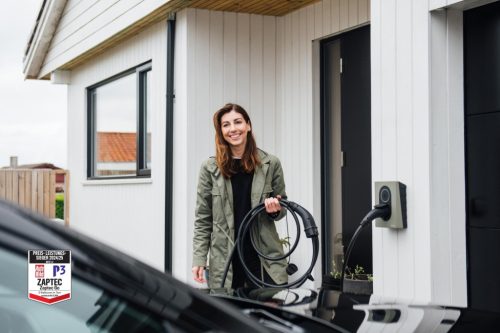 Zaptec Go töltő - Moss Green