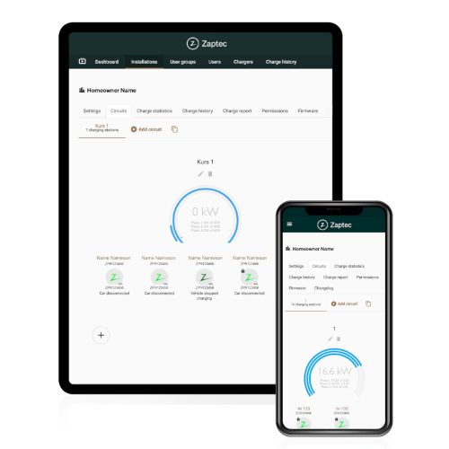 Zaptec Go töltő - Midnight Blue