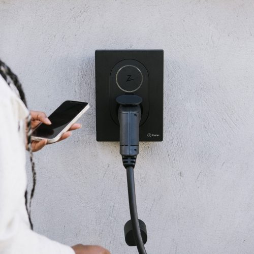 Zaptec Go töltő - Wood Brown